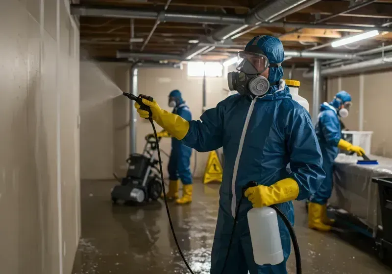 Basement Sanitization and Antimicrobial Treatment process in Westmont, CA